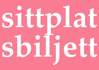 Synonym sittplatsbiljett