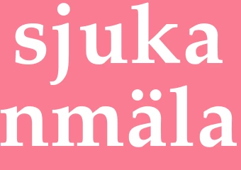 Synonym sjukanmäla