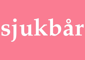 Synonym sjukbår