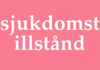 Synonym sjukdomstillstånd