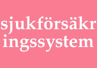 Synonym sjukförsäkringssystem