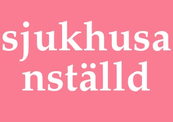 Synonym sjukhusanställd