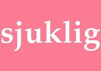 Synonym sjuklig
