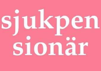Synonym sjukpensionär