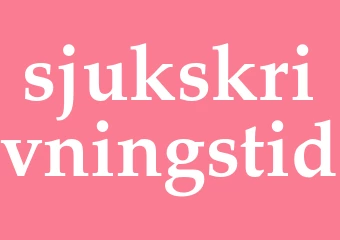 Synonym sjukskrivningstid