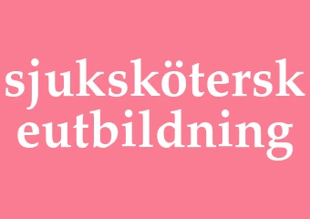Synonym sjuksköterskeutbildning