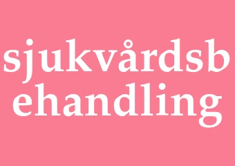 Synonym sjukvårdsbehandling