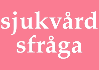 Synonym sjukvårdsfråga