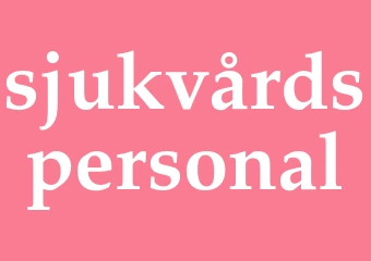 Synonym sjukvårdspersonal