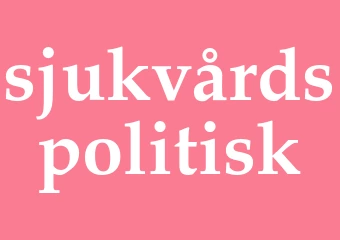 Synonym sjukvårdspolitisk