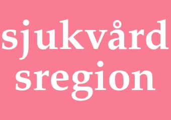 Synonym sjukvårdsregion