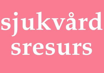 Synonym sjukvårdsresurs