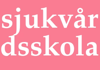 Synonym sjukvårdsskola