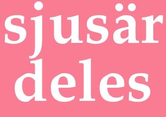 Synonym sjusärdeles