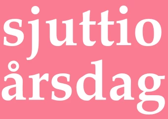 Synonym sjuttioårsdag