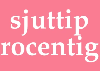 Synonym sjuttiprocentig