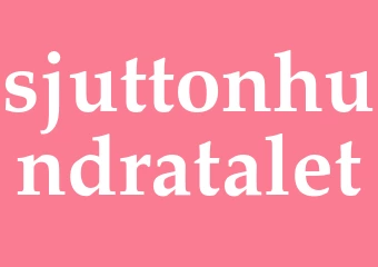 Synonym sjuttonhundratalet