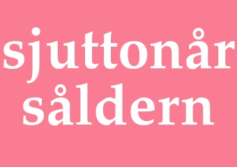 Synonym sjuttonårsåldern