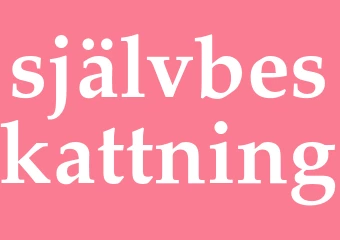 Synonym självbeskattning
