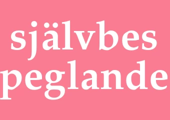 Synonym självbespeglande