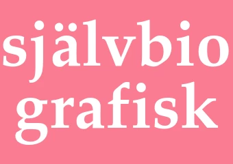 Synonym självbiografisk