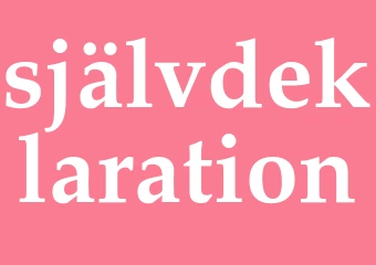 Synonym självdeklaration