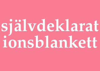 Synonym självdeklarationsblankett