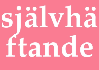 Synonym självhäftande