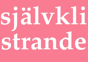Synonym självklistrande
