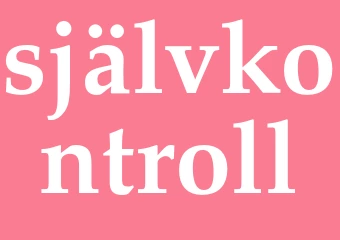Synonym självkontroll