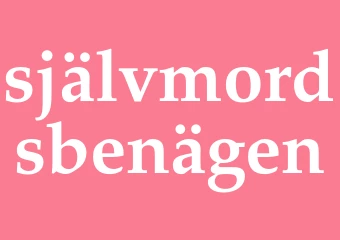Synonym självmordsbenägen