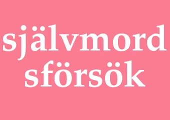 Synonym självmordsförsök