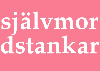 Synonym självmordstankar