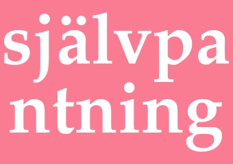 Synonym självpantning