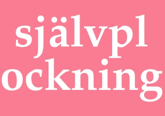 Synonym självplockning