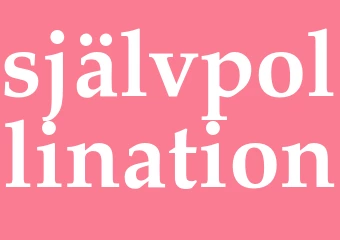 Synonym självpollination