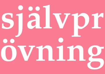 Synonym självprövning