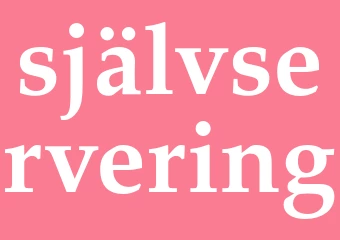 Synonym självservering