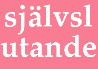 Synonym självslutande