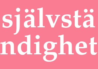 Synonym självständighet