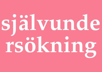 Synonym självundersökning