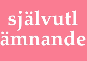 Synonym självutlämnande