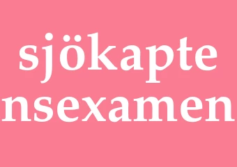 Synonym sjökaptensexamen