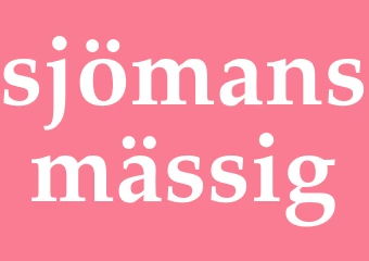 Synonym sjömansmässig