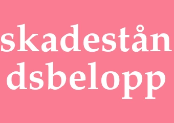 Synonym skadeståndsbelopp