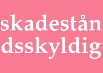 Synonym skadeståndsskyldig