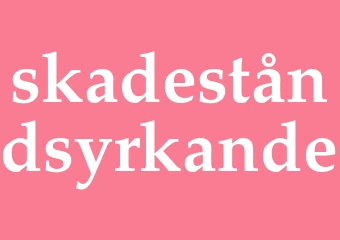 Synonym skadeståndsyrkande
