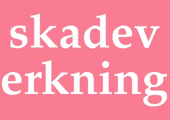 Synonym skadeverkning