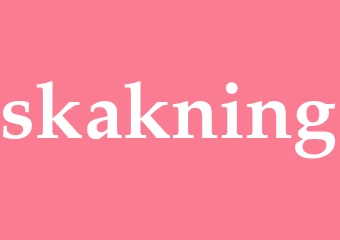 Synonym skakning