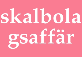 Synonym skalbolagsaffär